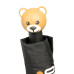 Зонт складной Moschino 8194-OCA Hidden Teddy Black